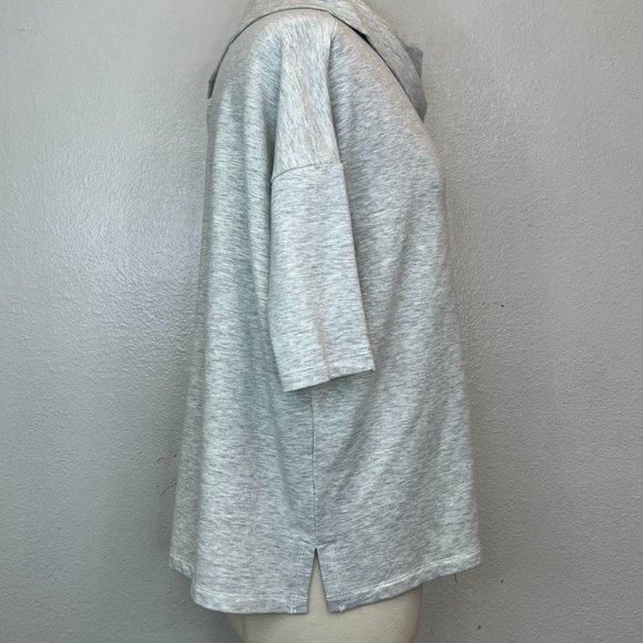 Saturday Sunday by Anthropologie Heather Gray Jersey Pullover Top Size XXS - Picture 4 of 6
